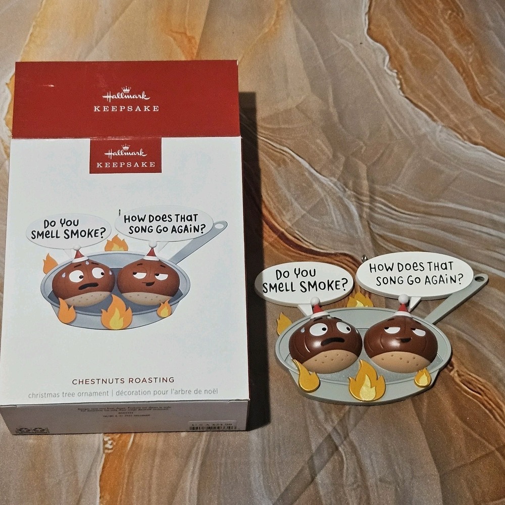 Hallmark Keepsake 2025 Chestnuts Roasting Funny Christmas Ornament New